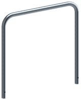 Beugels staalbuis met dwarsbalk (Ø48mm) zonder dwarsbalk