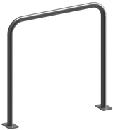 Beugels staalbuis met dwarsbalk (Ø48mm) zonder dwarsbalk