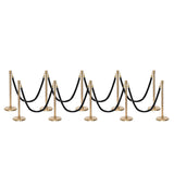 Set Flexibarrier Premium -Crown Head- Afzetpalen Inclusief gevlochten Koorden