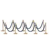 Set Flexibarrier Premium -Crown Head- Afzetpalen Inclusief gevlochten Koorden