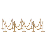 Set Flexibarrier Premium -Crown Head- Afzetpalen Inclusief gevlochten Koorden