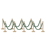 Set Flexibarrier Premium -Crown Head- Afzetpalen Inclusief gevlochten Koorden