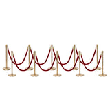 Set Flexibarrier Premium -Crown Head- Afzetpalen Inclusief gevlochten Koorden