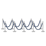 Set Flexibarrier Premium -Crown Head- Afzetpalen Inclusief gevlochten Koorden