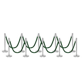 Set Flexibarrier Premium -Crown Head- Afzetpalen Inclusief gevlochten Koorden