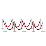 Set Flexibarrier Premium -Crown Head- Afzetpalen Inclusief gevlochten Koorden