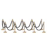 Set Flexibarrier Premium -Crown Head- Afzetpalen Inclusief gevlochten Koorden