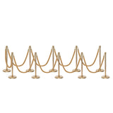Set Flexibarrier Premium -Crown Head- Afzetpalen Inclusief gevlochten Koorden
