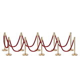Set Flexibarrier Premium -Crown Head- Afzetpalen Inclusief gevlochten Koorden