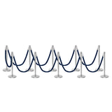 Set Flexibarrier Premium -Crown Head- Afzetpalen Inclusief gevlochten Koorden