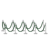 Set Flexibarrier Premium -Crown Head- Afzetpalen Inclusief gevlochten Koorden