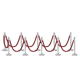 Set Flexibarrier Premium -Crown Head- Afzetpalen Inclusief gevlochten Koorden