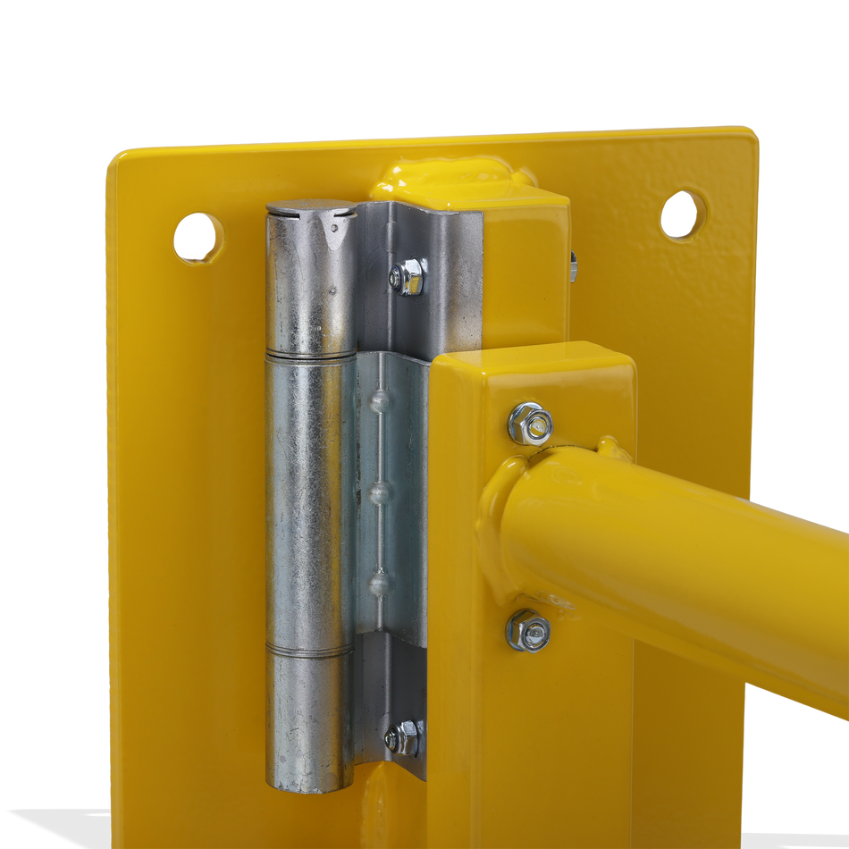 Veiligheidsleuning met Scharnierpoort – Muurbevestigd