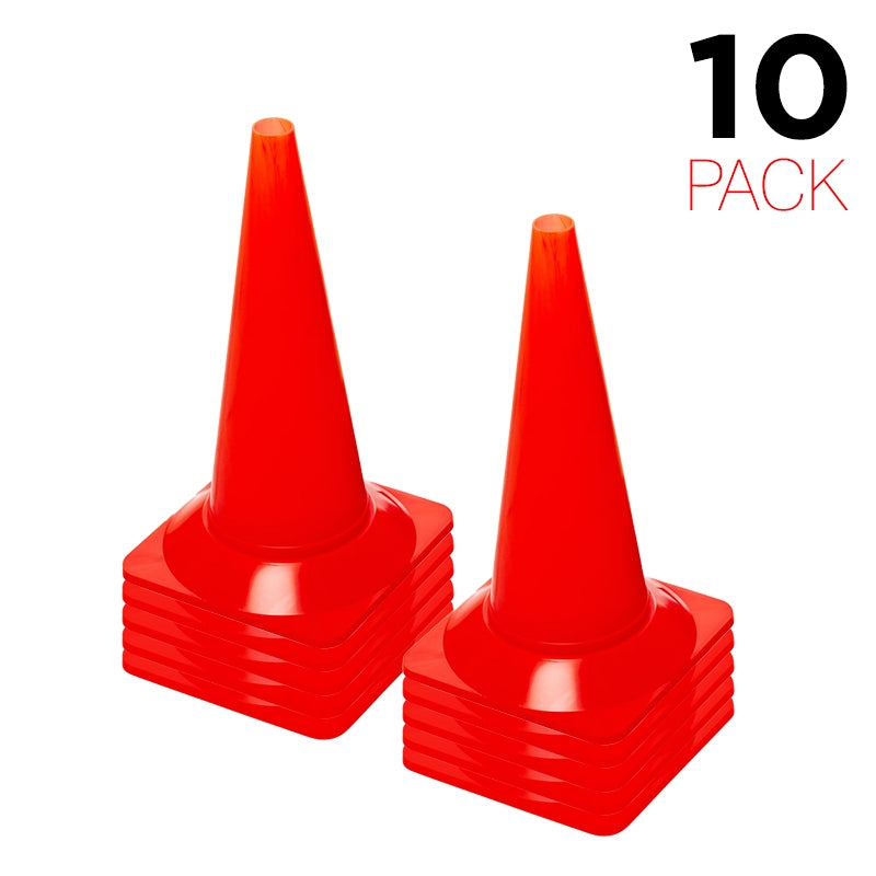 Set van 10 Flexibarrier Verkeerskegel 50cm (Oranje)