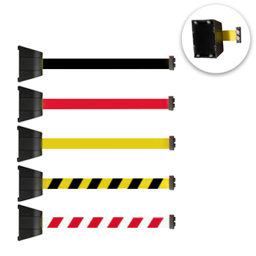 FlexiBarrier Muurcassette -Magnetisch- (4,5m of 10m uittrekbare band)