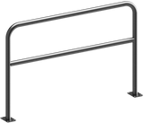 Beugels staalbuis met dwarsbalk (Ø48mm)