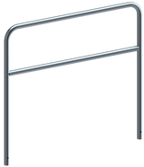Beugels staalbuis met dwarsbalk (Ø48mm)