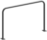 Beugels staalbuis met dwarsbalk (Ø48mm) zonder dwarsbalk