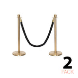 Set Flexibarrier Premium -Crown Head- Afzetpalen Inclusief gevlochten Koorden