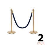 Set Flexibarrier Premium -Crown Head- Afzetpalen Inclusief gevlochten Koorden