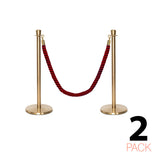 Set Flexibarrier Premium -Crown Head- Afzetpalen Inclusief gevlochten Koorden