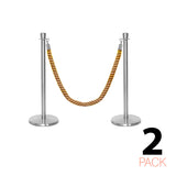 Set Flexibarrier Premium -Crown Head- Afzetpalen Inclusief gevlochten Koorden