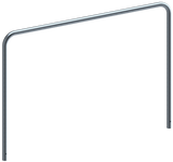 Beugels staalbuis met dwarsbalk (Ø48mm) zonder dwarsbalk