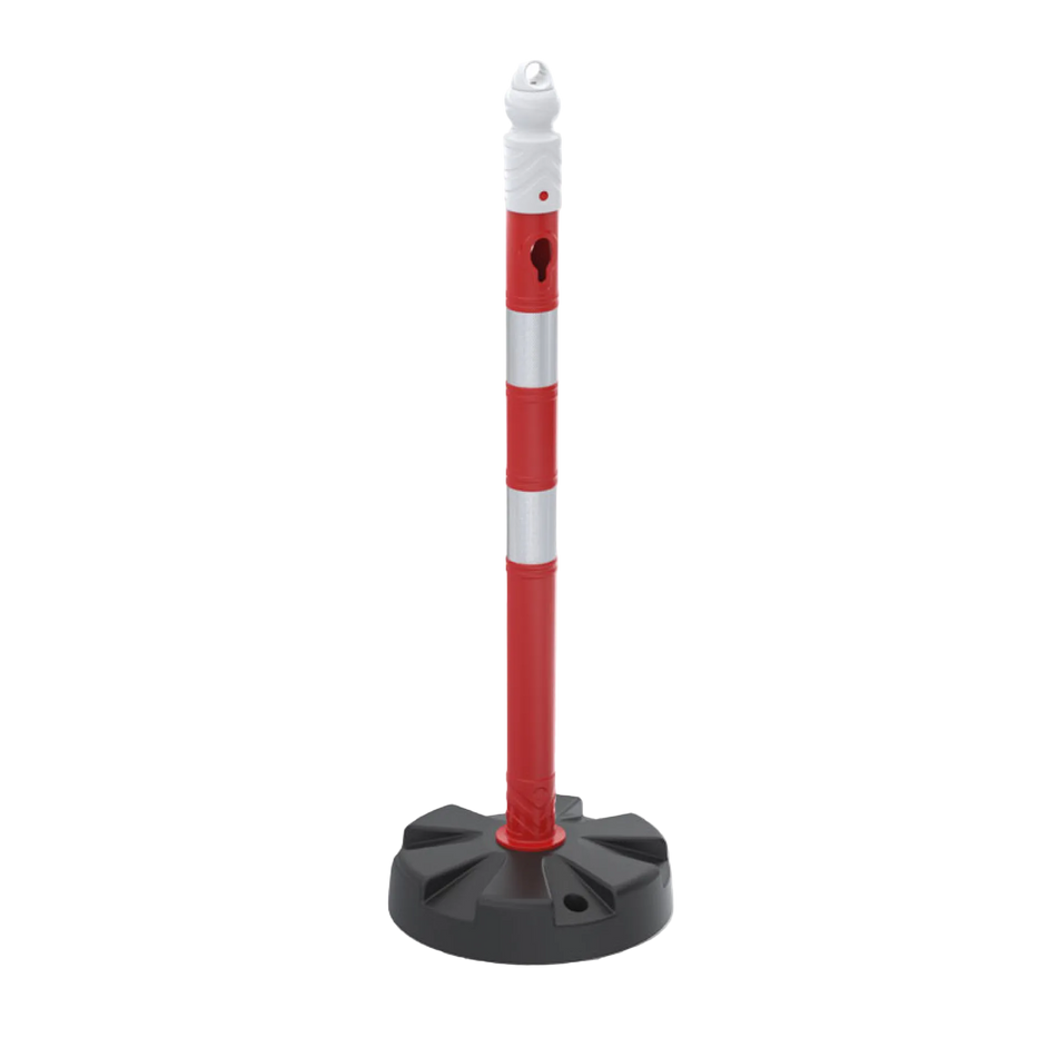 Paaltje & Ketting Barrière -MegaMax- 630 mm - Dubbel Reflecterend