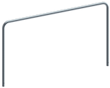 Beugels staalbuis met dwarsbalk (Ø48mm) zonder dwarsbalk