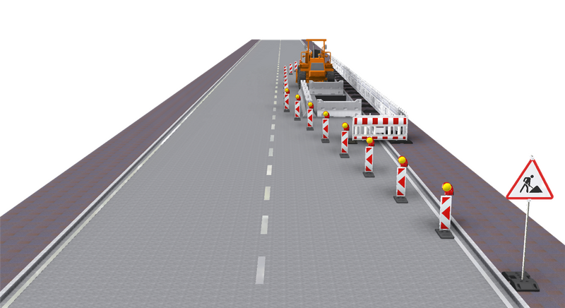 Turn Traffic Panel Type NOX - RA2/B hatched - Both sides right/left