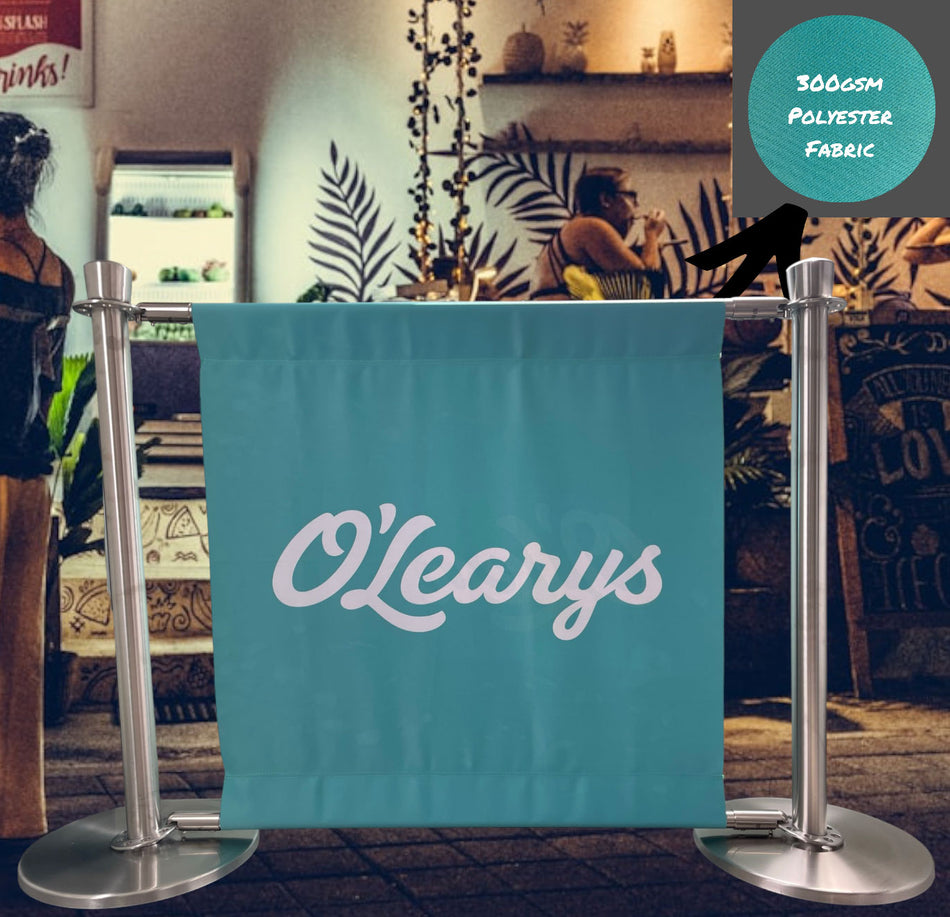 Op maat gemaakte bedrukte cafébanner – Branding | Meerdere maten & materialen