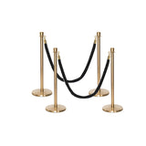 Set Flexibarrier Premium -Crown Head- Afzetpalen Inclusief gevlochten Koorden