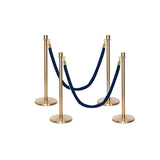 Set Flexibarrier Premium -Crown Head- Afzetpalen Inclusief gevlochten Koorden