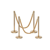Set Flexibarrier Premium -Crown Head- Afzetpalen Inclusief gevlochten Koorden