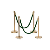 Set Flexibarrier Premium -Crown Head- Afzetpalen Inclusief gevlochten Koorden