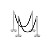 Set Flexibarrier Premium -Crown Head- Afzetpalen Inclusief gevlochten Koorden