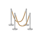 Set Flexibarrier Premium -Crown Head- Afzetpalen Inclusief gevlochten Koorden