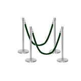 Set Flexibarrier Premium -Crown Head- Afzetpalen Inclusief gevlochten Koorden