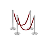 Set Flexibarrier Premium -Crown Head- Afzetpalen Inclusief gevlochten Koorden