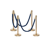 Set Flexibarrier Premium -Crown Head- Afzetpalen Inclusief gevlochten Koorden