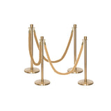 Set Flexibarrier Premium -Crown Head- Afzetpalen Inclusief gevlochten Koorden