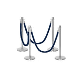 Set Flexibarrier Premium -Crown Head- Afzetpalen Inclusief gevlochten Koorden