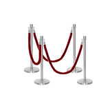 Set Flexibarrier Premium -Crown Head- Afzetpalen Inclusief gevlochten Koorden