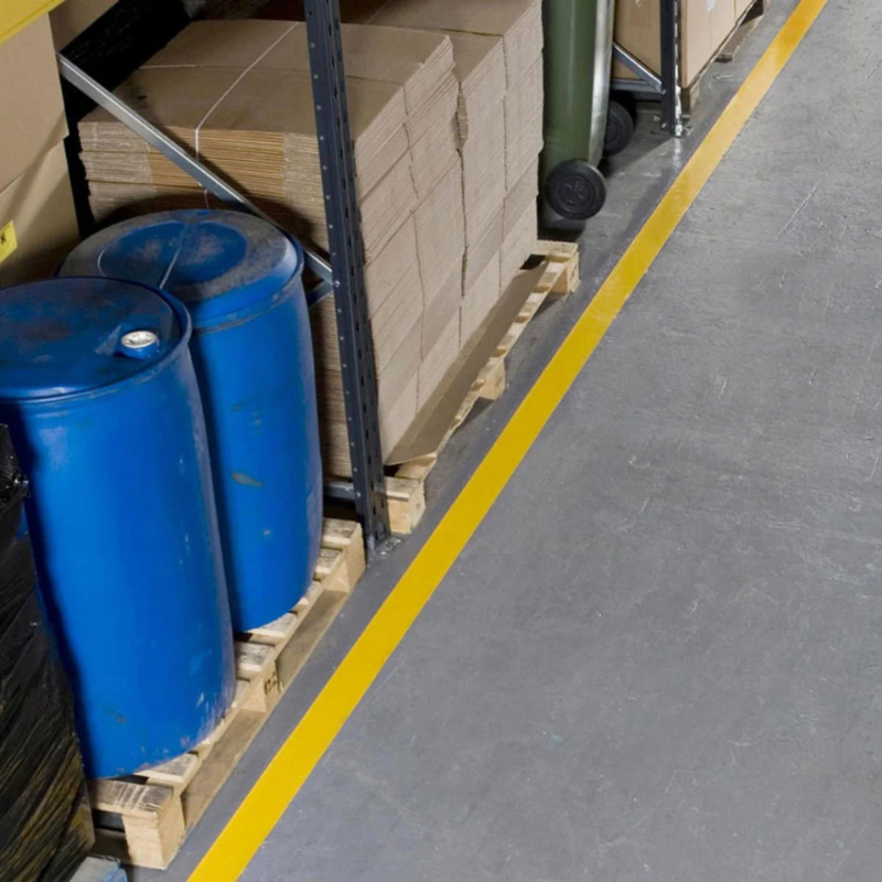 Vloermarkeringstape - PermaStripe - (30m/rol - 50mm, 75mm of 100mm breedtes)