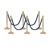 Set Flexibarrier Premium -Crown Head- Afzetpalen Inclusief gevlochten Koorden