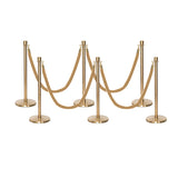Set Flexibarrier Premium -Crown Head- Afzetpalen Inclusief gevlochten Koorden