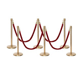 Set Flexibarrier Premium -Crown Head- Afzetpalen Inclusief gevlochten Koorden