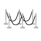Set Flexibarrier Premium -Crown Head- Afzetpalen Inclusief gevlochten Koorden