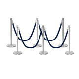 Set Flexibarrier Premium -Crown Head- Afzetpalen Inclusief gevlochten Koorden
