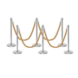 Set Flexibarrier Premium -Crown Head- Afzetpalen Inclusief gevlochten Koorden